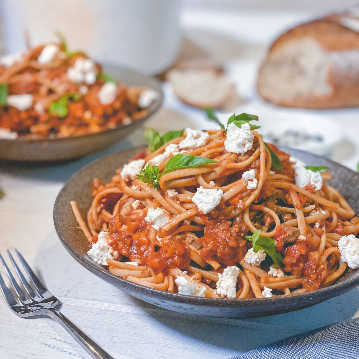 Tempeh Spaghetti Bolognese