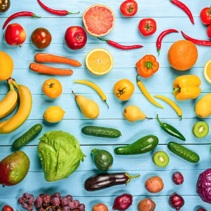 Rainbow of veggies