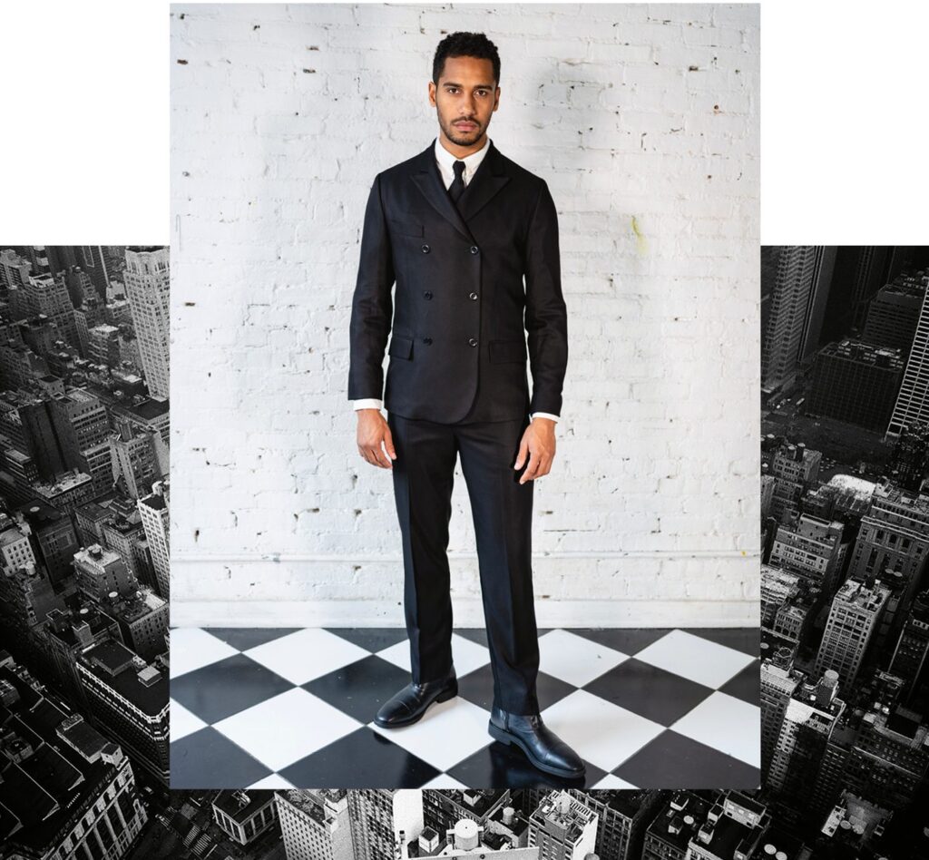 Two-Piece Brave GentleMan Classic Suit in navy – made to order
