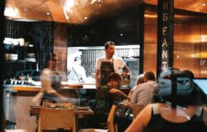 Detour restaurant, Brisbane - open kitchen and dining area with chef and guests visible - We dine fine - Nourish magazine