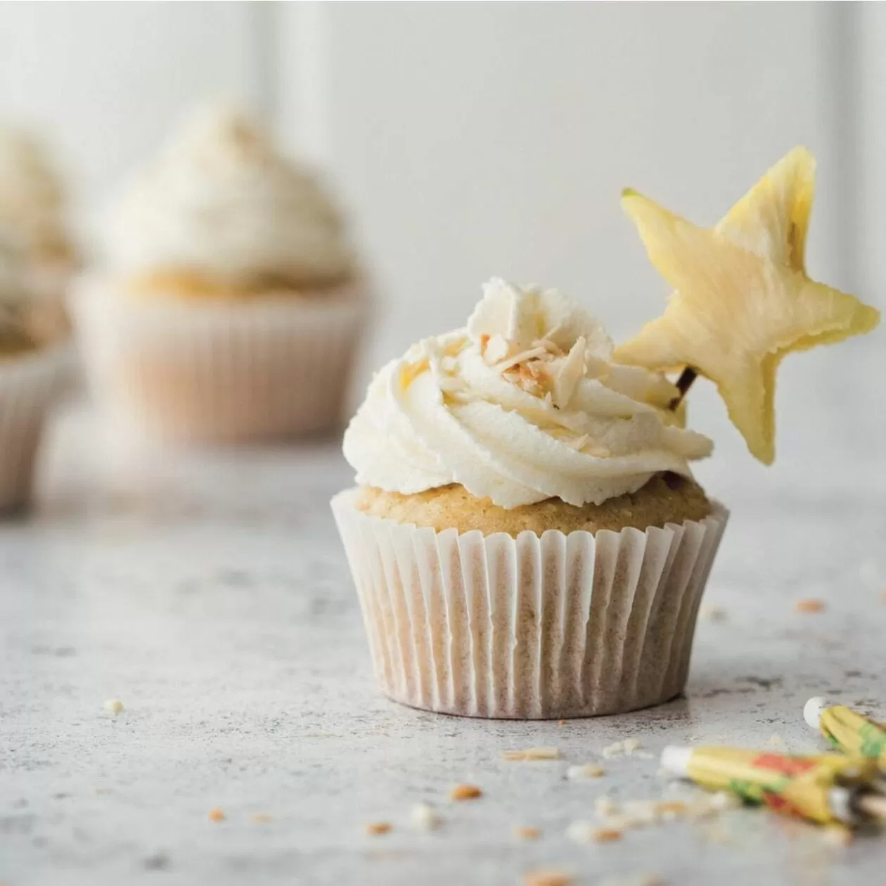 Pineapple and coconut cupcakes